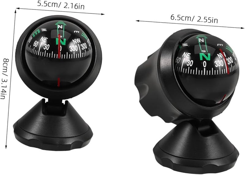 Cabilock Stylish Car Dashboard Compass Ball For Vehicles Trucks SUVs Outdoor Travel Camping - Image 2